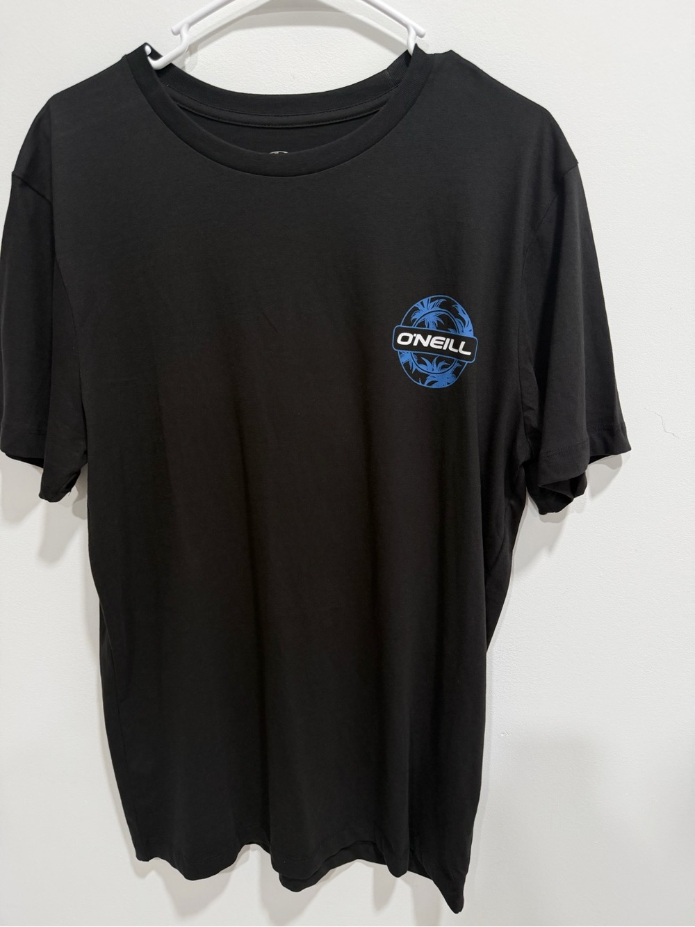 O'Neill Black Short Sleeve Tee with Blue Logo